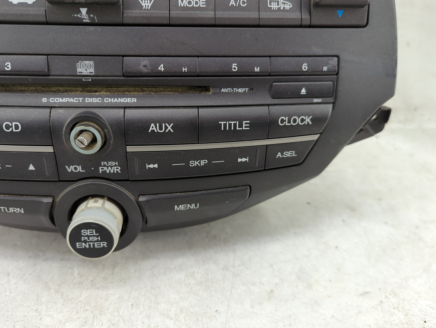2008-2009 Honda Accord Radio AM FM Cd Player Receiver Replacement P/N:39101-TA0-A313-M1 A3/NH693L Fits Fits 2008 2009 OEM Us