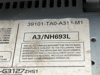 2008-2009 Honda Accord Radio AM FM Cd Player Receiver Replacement P/N:39101-TA0-A313-M1 A3/NH693L Fits Fits 2008 2009 OEM Us