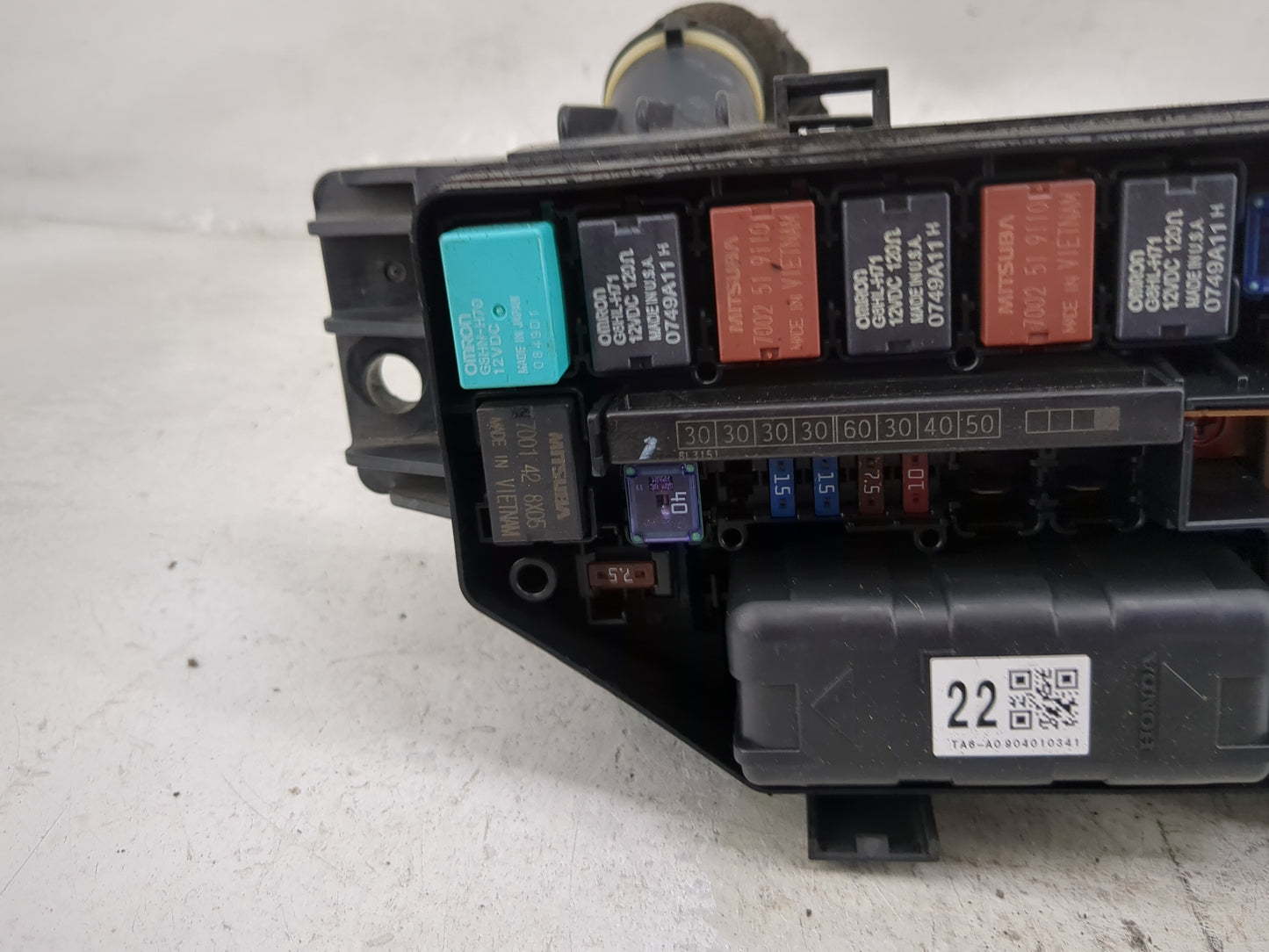 2008 Honda Accord Fusebox Fuse Box Panel Relay Module P/N:0196P0235 6FC0905E529611, TA6-A0904010341 Fits OEM Used Auto Parts