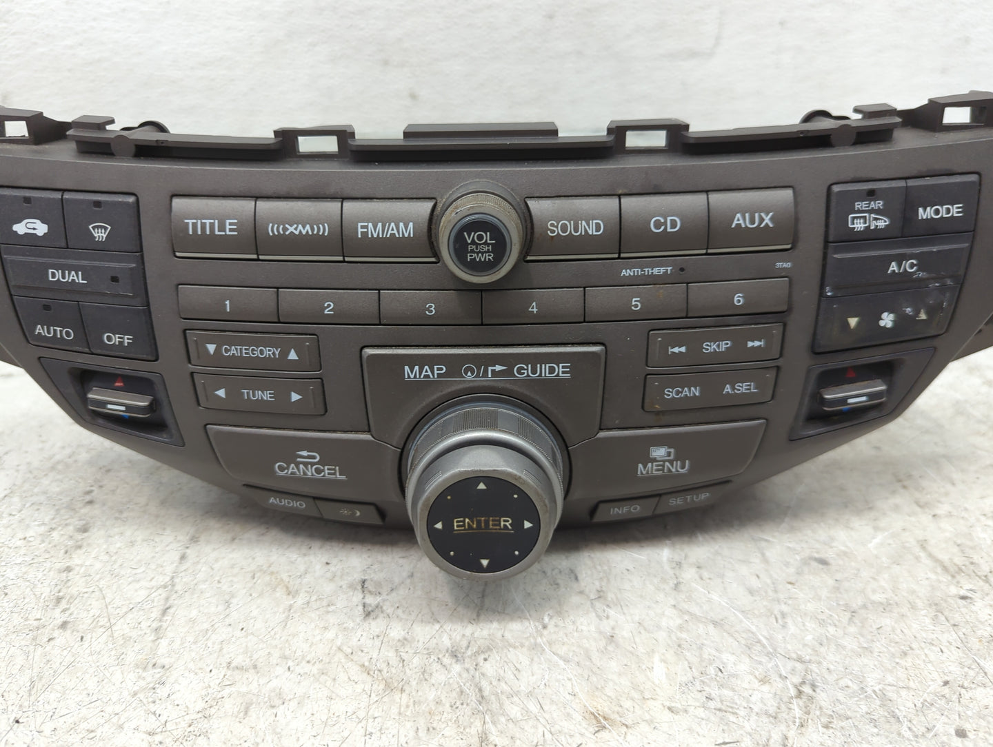 2008-2009 Honda Accord Radio AM FM Cd Player Receiver Replacement P/N:39101-TA0-A820-M1 39050TA0A800 Fits Fits 2008 2009 OEM