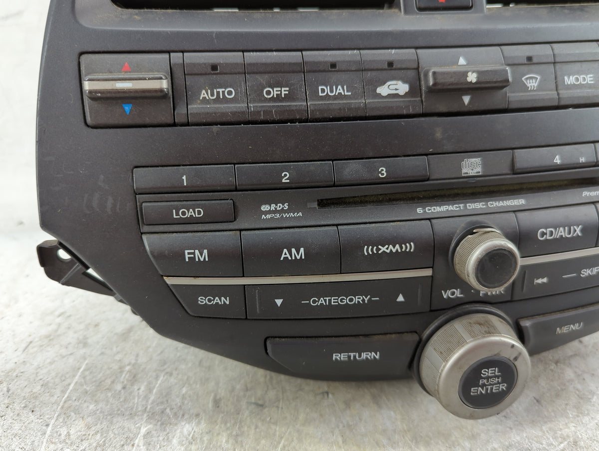 2008-2009 Honda Accord Radio AM FM Cd Player Receiver Replacement P/N:77260TE0A500 Fits Fits 2008 2009 OEM Used Auto Parts -