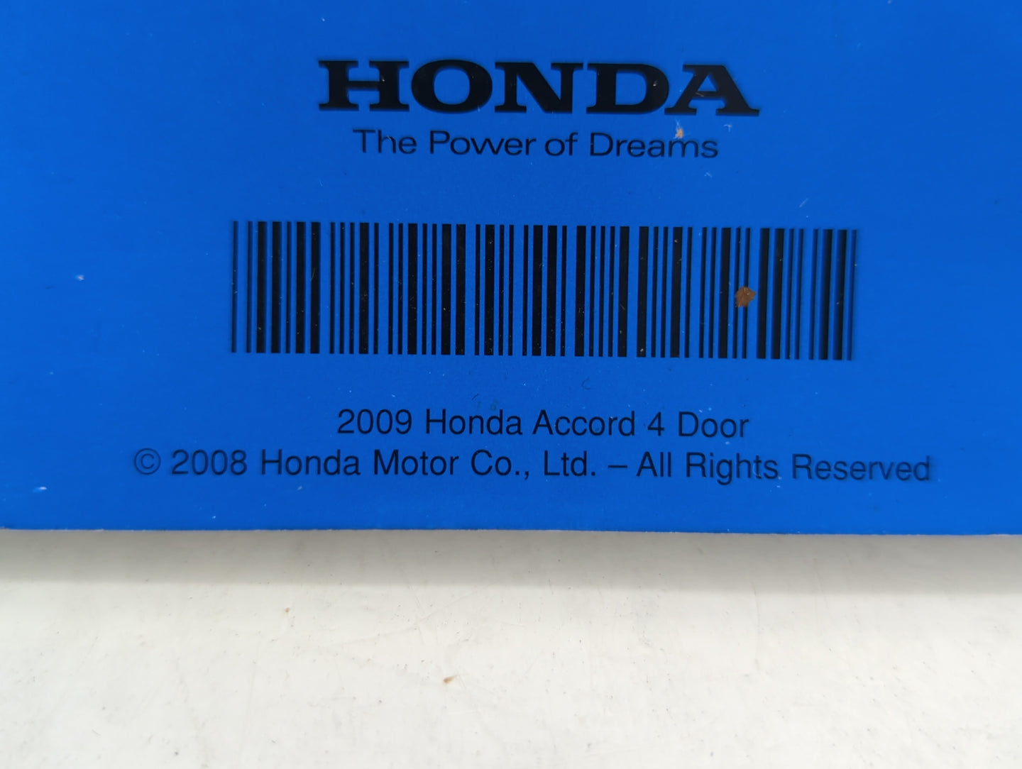2009 Honda Accord Owners Manual Book Guide OEM Used Auto Parts - Oemusedautoparts1.com