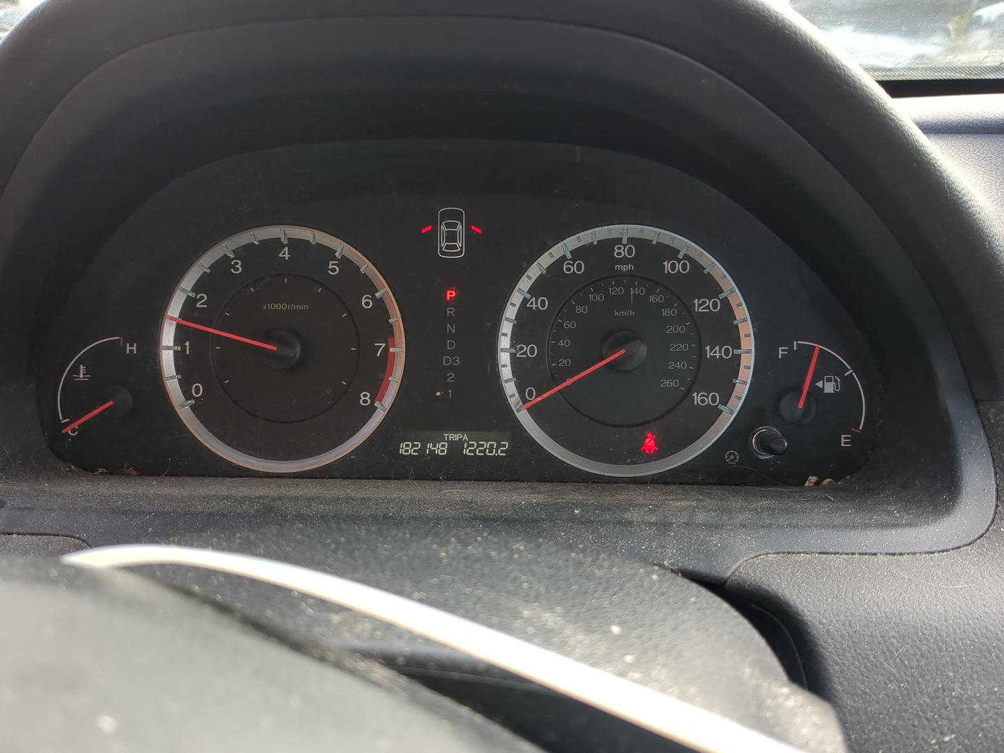 2008-2012 Honda Accord Instrument Cluster Speedometer Gauges Miles:182K Fits Fits 2008 2009 2010 2011 2012 OEM Used Auto Par