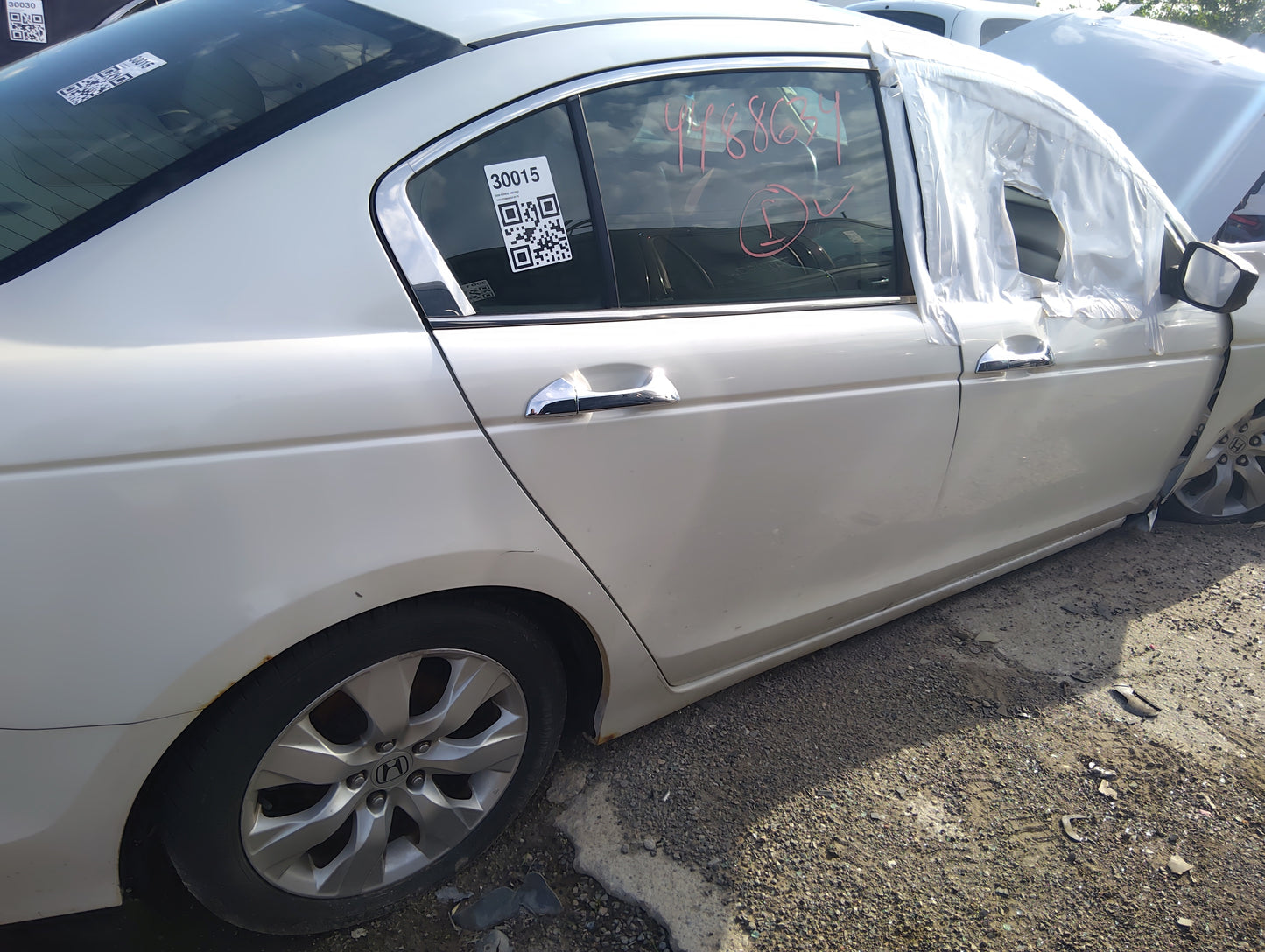 2008-2012 Honda Accord Passenger Rear Door Oem 5028247 - Oemusedautoparts1.com