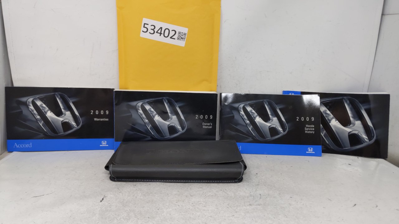 2009 Honda Accord Owners Manual Book Guide OEM Used Auto Parts - Oemusedautoparts1.com
