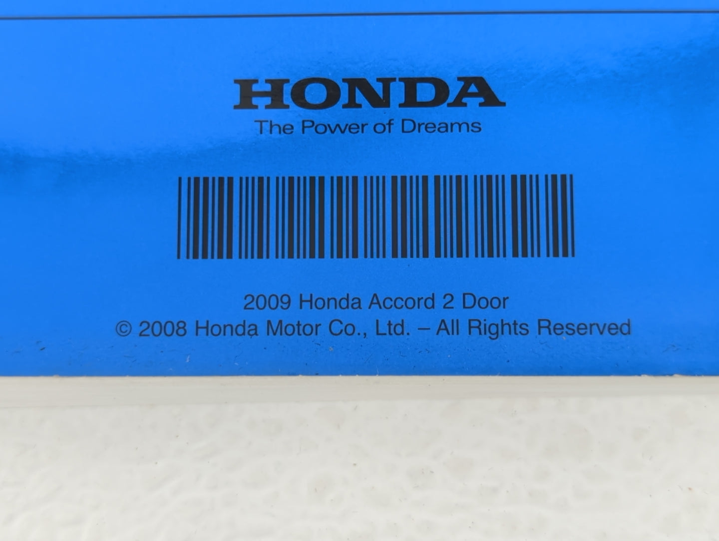 2009 Honda Accord Owners Manual Book Guide P/N:31TE0610 00X31-TE0-6100 OEM Used Auto Parts - Oemusedautoparts1.com