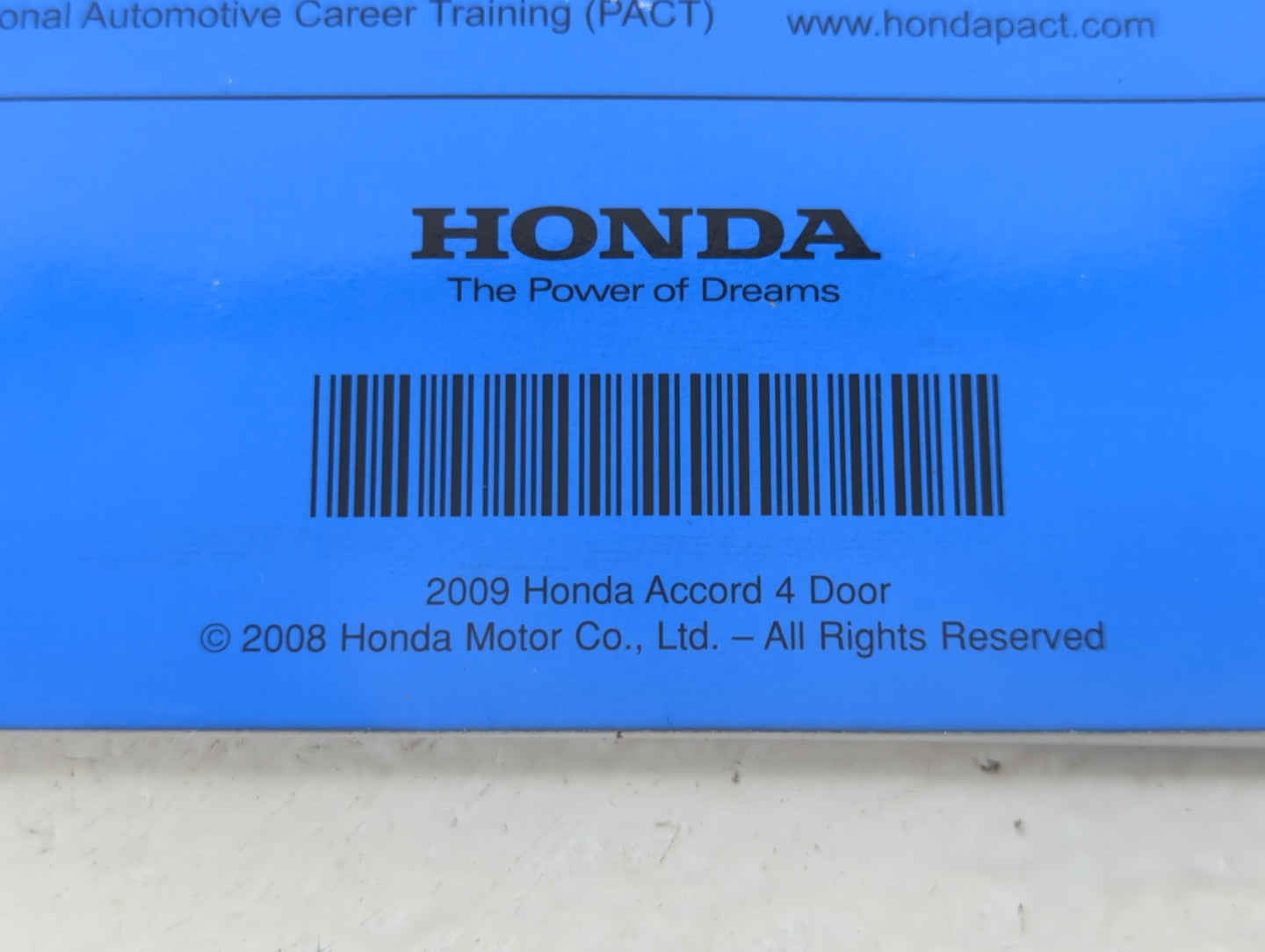 2009 Honda Accord Owners Manual Book Guide P/N:00X31-TA5-6100 31TA5610 OEM Used Auto Parts - Oemusedautoparts1.com