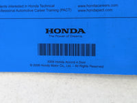 2009 Honda Accord Owners Manual Book Guide P/N:00X31-TA5-6100 31TA5610 OEM Used Auto Parts - Oemusedautoparts1.com