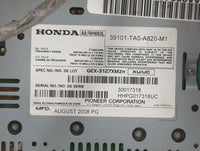 2008-2009 Honda Accord Radio AM FM Cd Player Receiver Replacement P/N:39101-TA0-A820-M1 39100-TA0-A800 Fits Fits 2008 2009 O