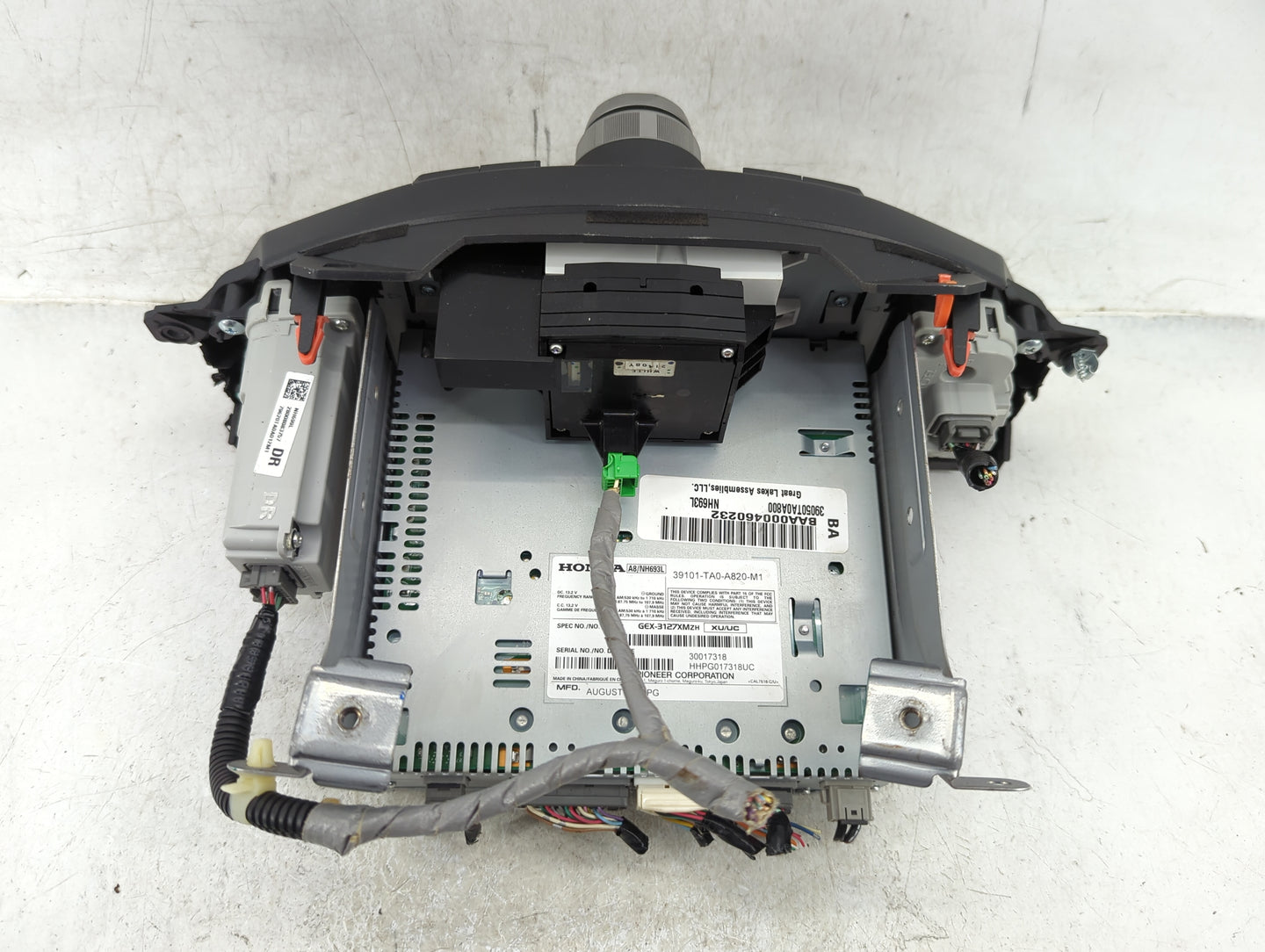 2008-2009 Honda Accord Radio AM FM Cd Player Receiver Replacement P/N:39101-TA0-A820-M1 39100-TA0-A800 Fits Fits 2008 2009 O