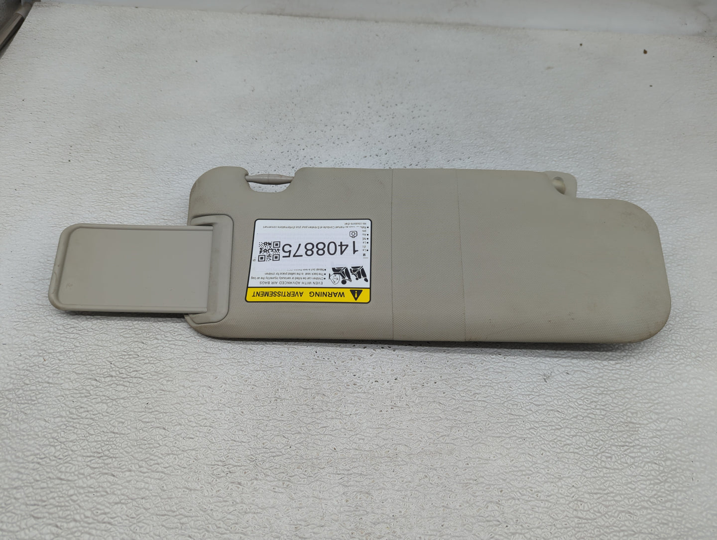 2006-2011 Honda Civic Sun Visor Shade Replacement Driver Left Mirror Fits Fits 2006 2007 2008 2009 2010 2011 OEM Used Auto P
