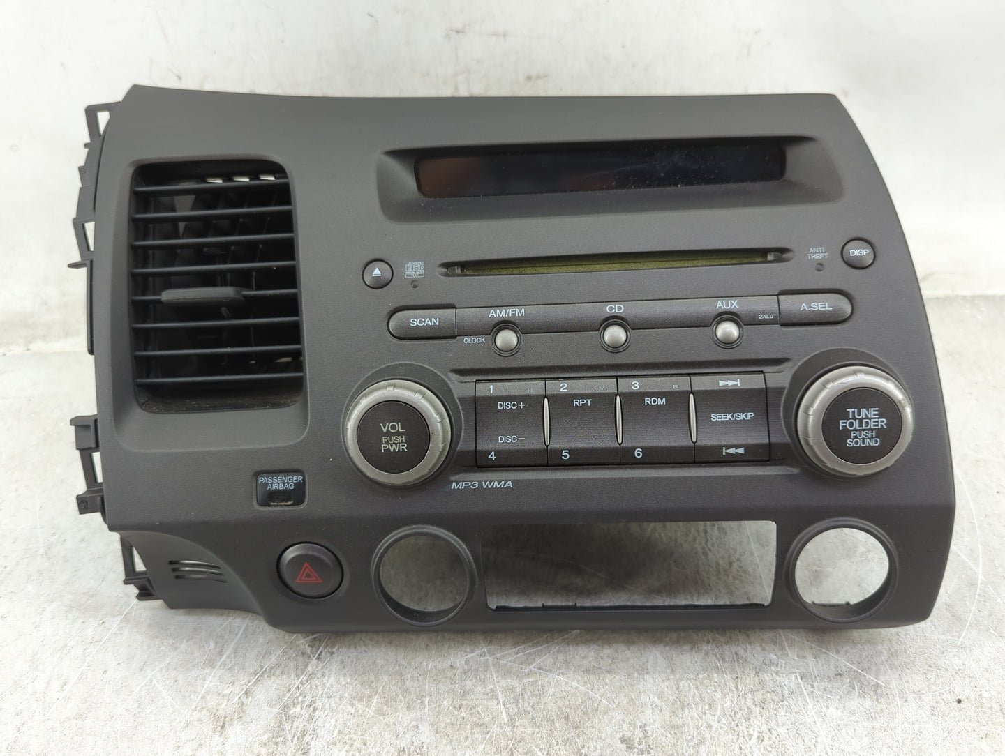 2009-2011 Honda Civic Radio AM FM Cd Player Receiver Replacement P/N:39100-SNA-A610-M1 MF726AA Fits Fits 2009 2010 2011 OEM 