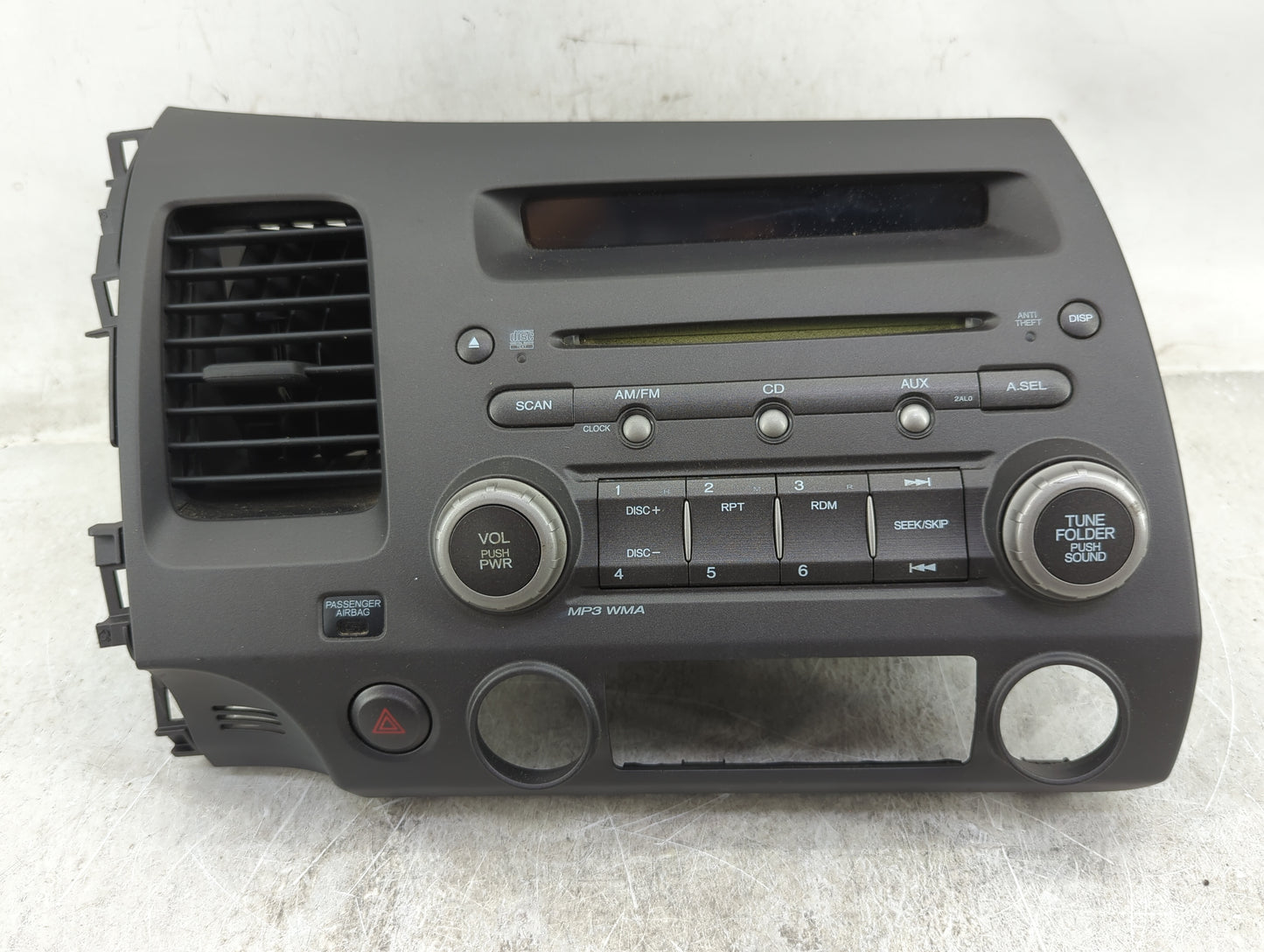2009-2011 Honda Civic Radio AM FM Cd Player Receiver Replacement P/N:39100-SNA-A610-M1 MF726AA Fits Fits 2009 2010 2011 OEM 