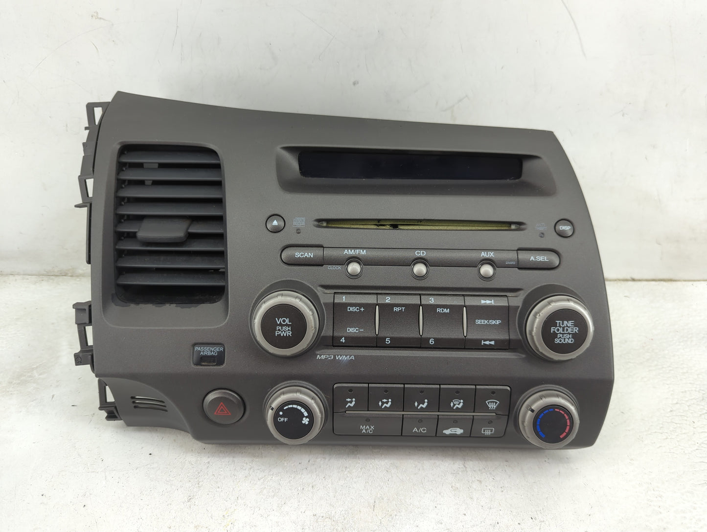 2006-2011 Honda Civic Radio AM FM Cd Player Receiver Replacement P/N:39100-SNA-A030-M1 MF726AC Fits OEM Used Auto Parts - Oe