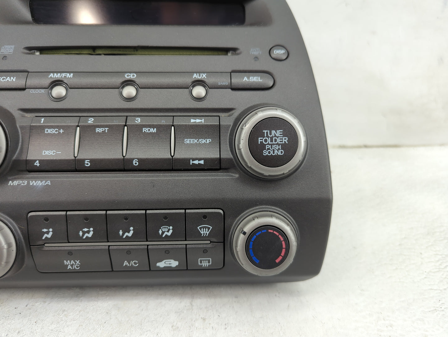2006-2011 Honda Civic Radio AM FM Cd Player Receiver Replacement P/N:39100-SNA-A030-M1 MF726AC Fits OEM Used Auto Parts - Oe