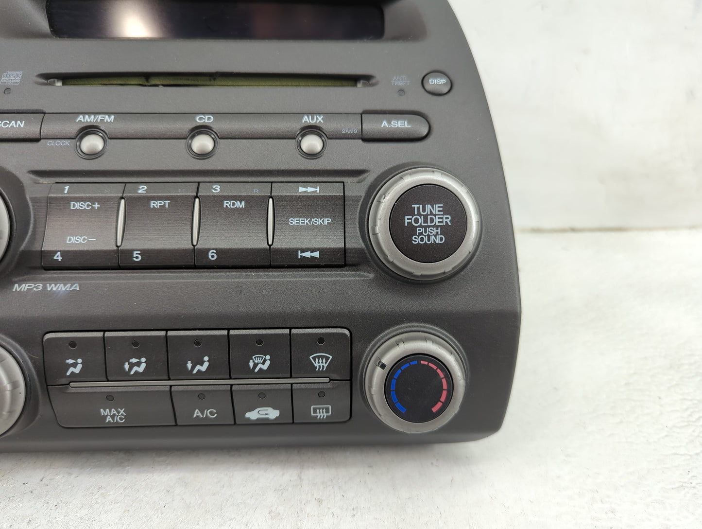 2006-2011 Honda Civic Radio AM FM Cd Player Receiver Replacement P/N:39100-SNA-A030-M1 MF726AC Fits OEM Used Auto Parts - Oe