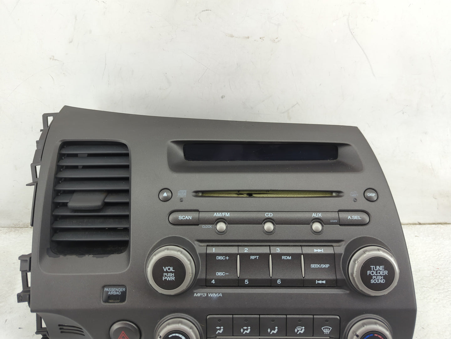 2006-2011 Honda Civic Radio AM FM Cd Player Receiver Replacement P/N:39100-SNA-A030-M1 MF726AC Fits OEM Used Auto Parts - Oe