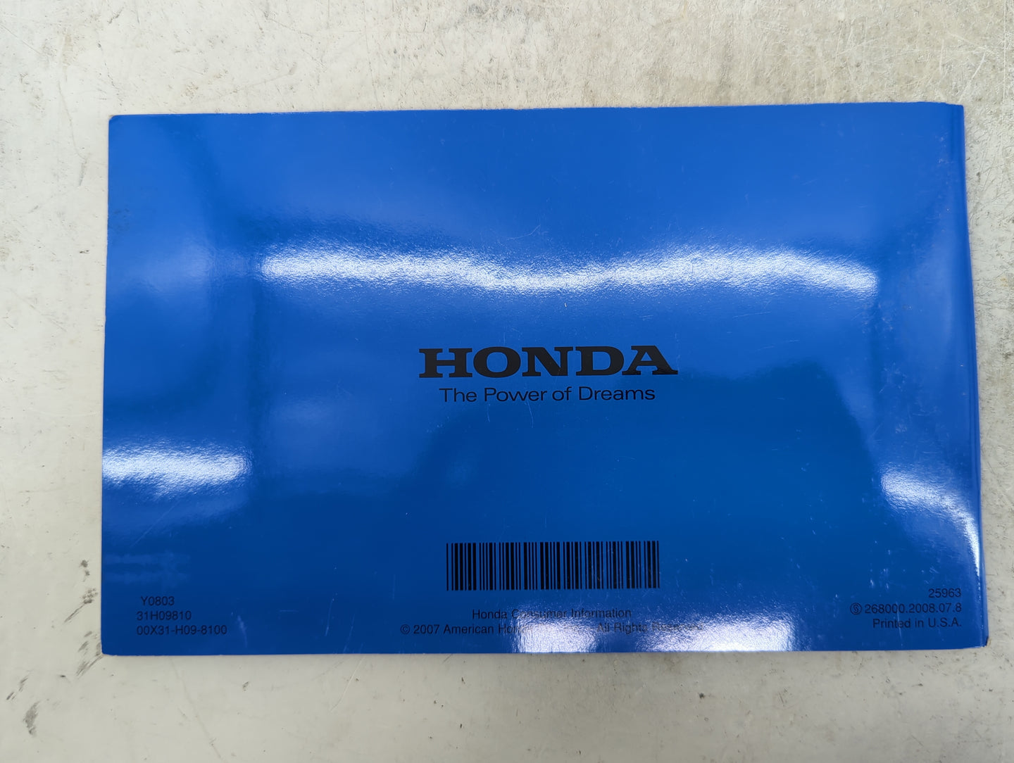 2009 Honda Civic Owners Manual Book Guide P/N:31SNA630 00X31-SNA-6301 OEM Used Auto Parts - Oemusedautoparts1.com