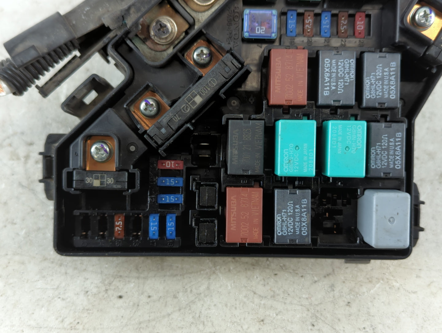 2008-2011 Honda Civic Fusebox Fuse Box Panel Relay Module P/N:SVA-C131 Fits Fits 2008 2009 2010 2011 OEM Used Auto Parts - O