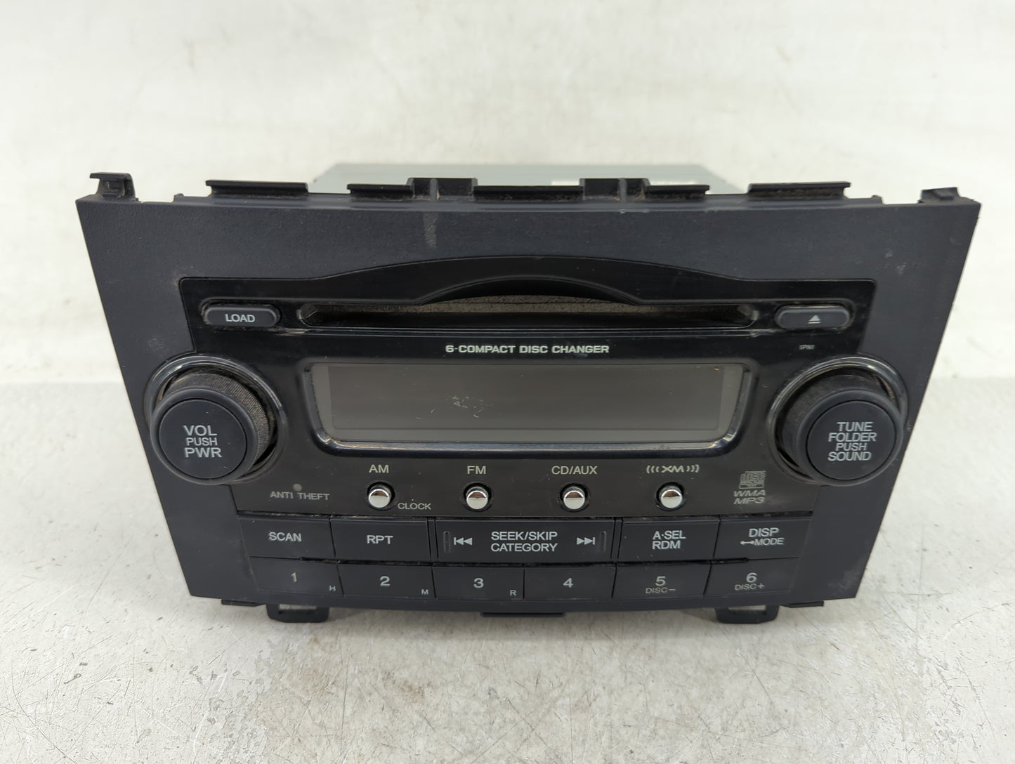 2008-2009 Honda Cr-V Radio AM FM Cd Player Receiver Replacement P/N:39100-SWA-A100 Fits Fits 2008 2009 OEM Used Auto Parts -