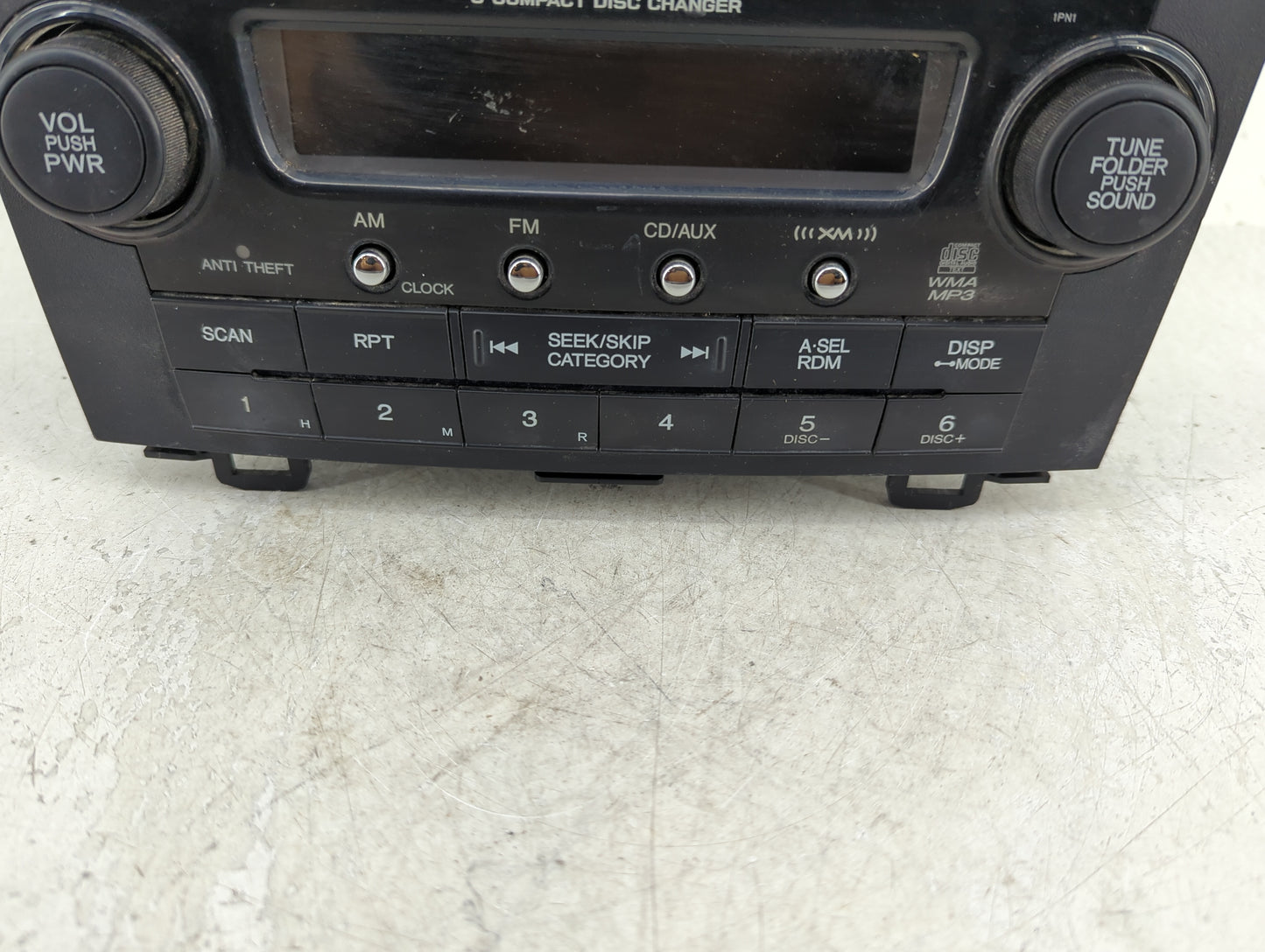 2008-2009 Honda Cr-V Radio AM FM Cd Player Receiver Replacement P/N:39100-SWA-A100 Fits Fits 2008 2009 OEM Used Auto Parts -