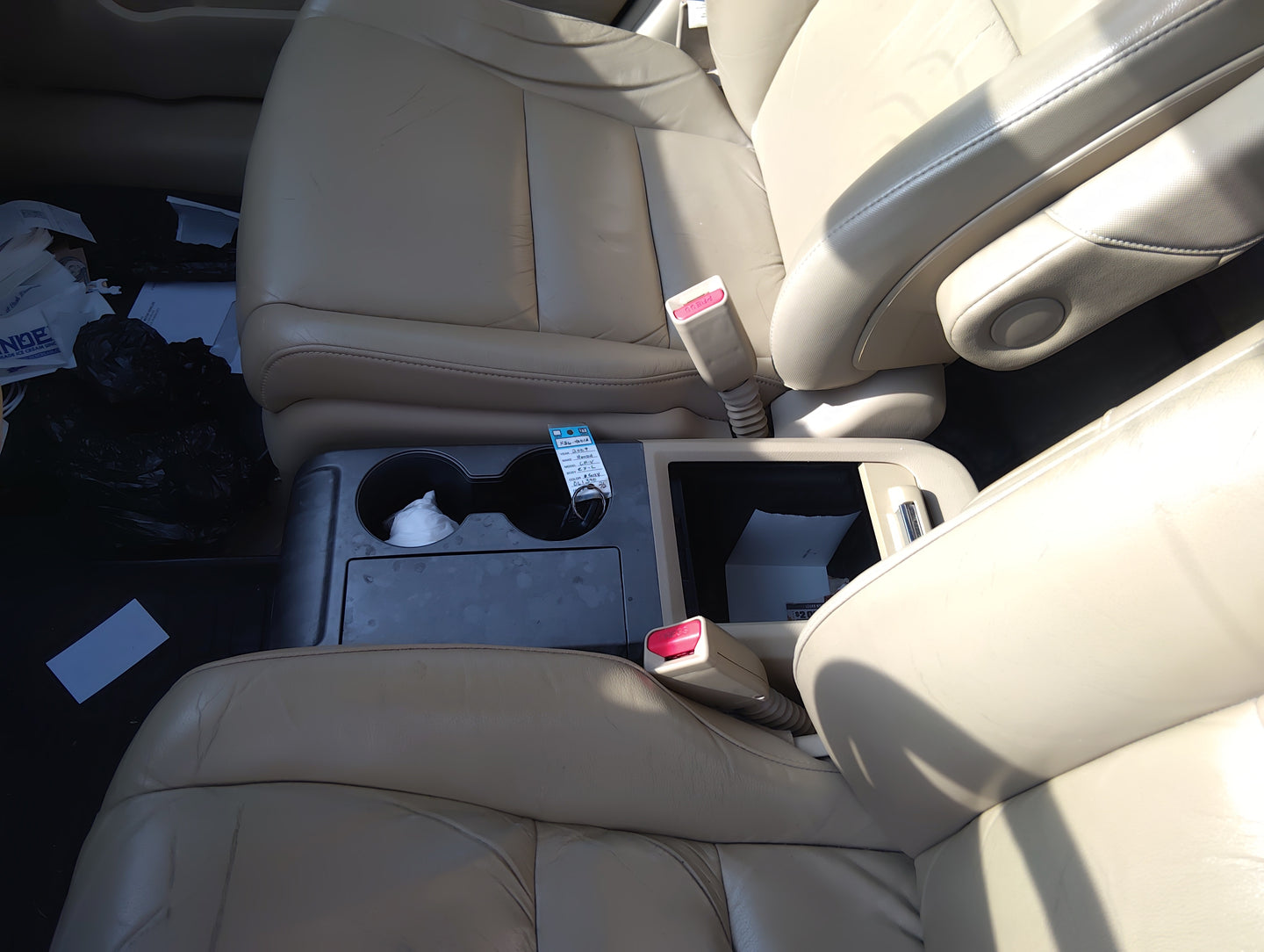 2007-2011 Honda Cr-V Center Floor Console Fits Fits 2007 2008 2009 2010 2011 OEM Used Auto Parts - Oemusedautoparts1.com