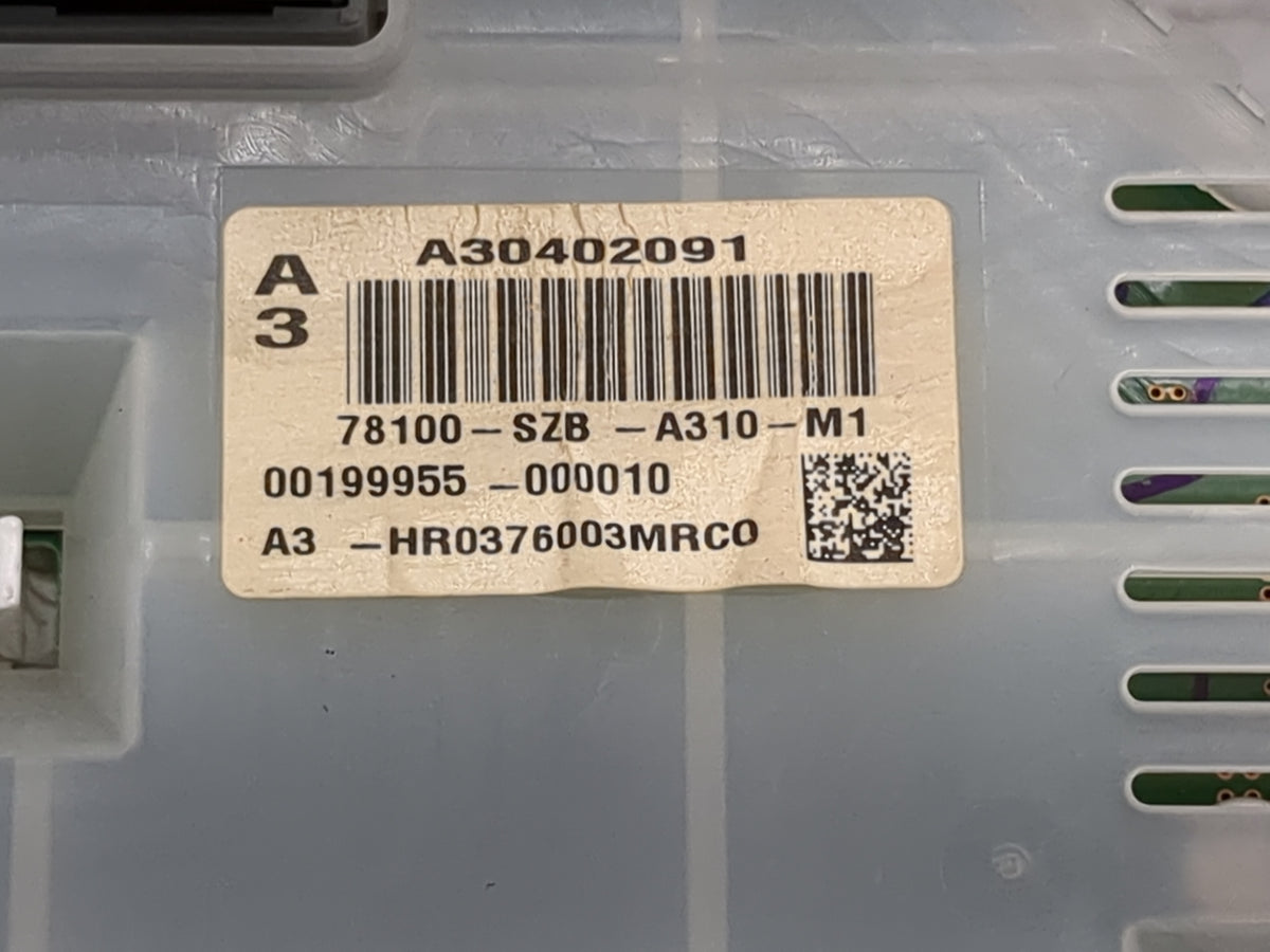 2009-2015 Honda Pilot Instrument Cluster Speedometer Gauges P/N:78100-SZB-A310-M1 A30402091 Miles:146K Fits OEM Used Auto Pa