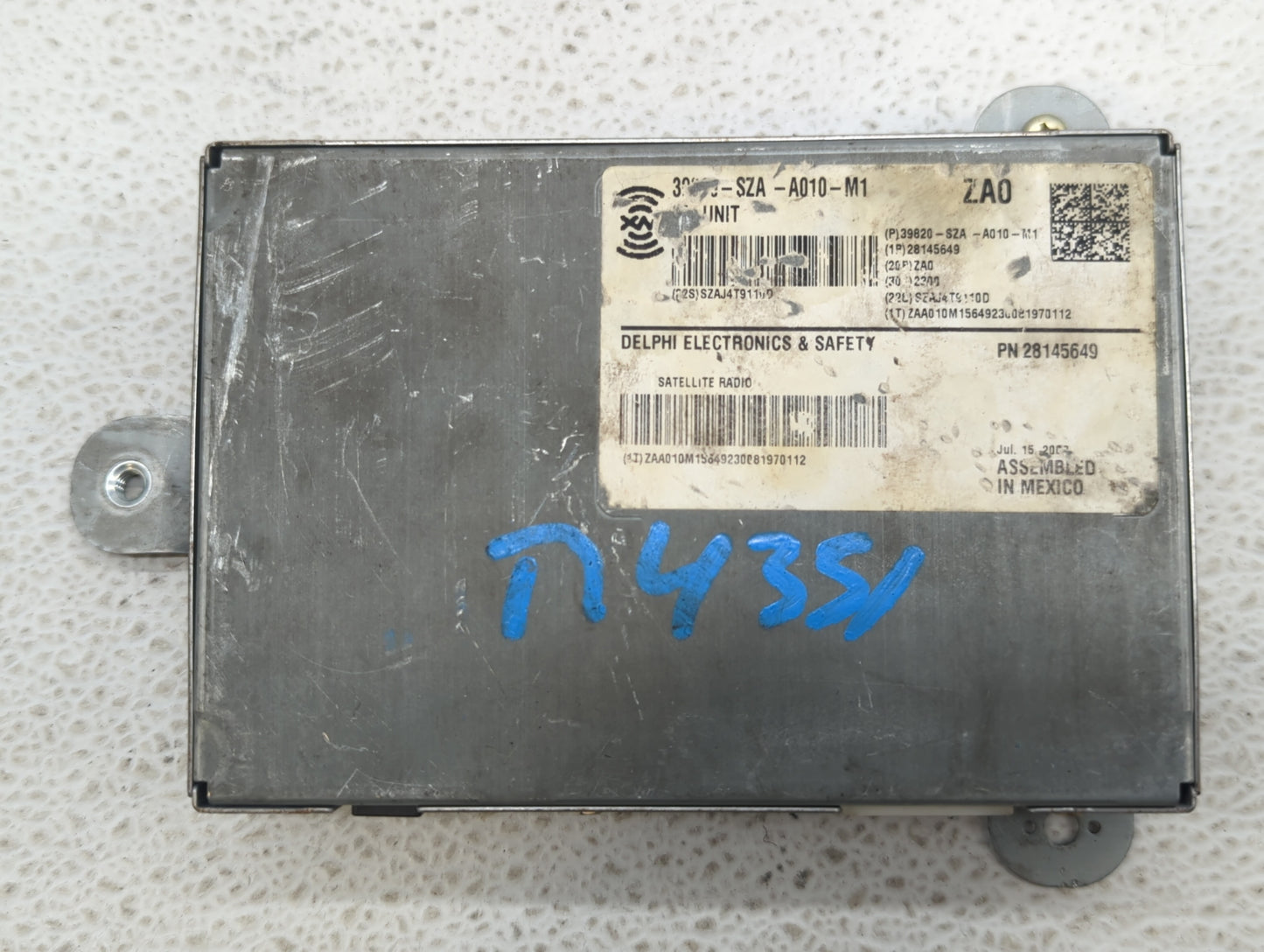 2009-2011 Honda Pilot Radio AM FM Cd Player Receiver Replacement P/N:39820-SZA-A010-M1 39100-SZA-A400 Fits Fits 2009 2010 20