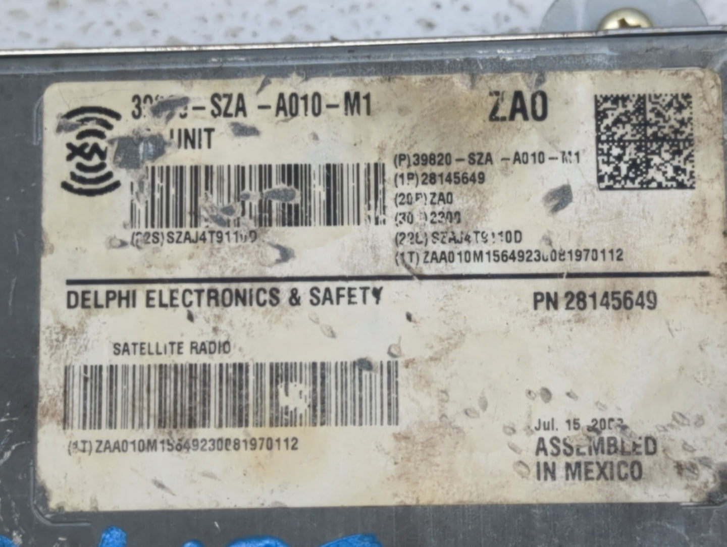 2009-2011 Honda Pilot Radio AM FM Cd Player Receiver Replacement P/N:39820-SZA-A010-M1 39100-SZA-A400 Fits Fits 2009 2010 20