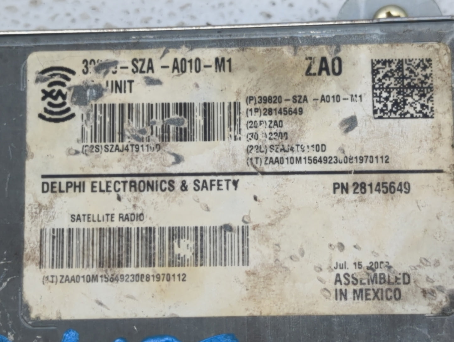 2009-2011 Honda Pilot Radio AM FM Cd Player Receiver Replacement P/N:39820-SZA-A010-M1 39100-SZA-A400 Fits Fits 2009 2010 20