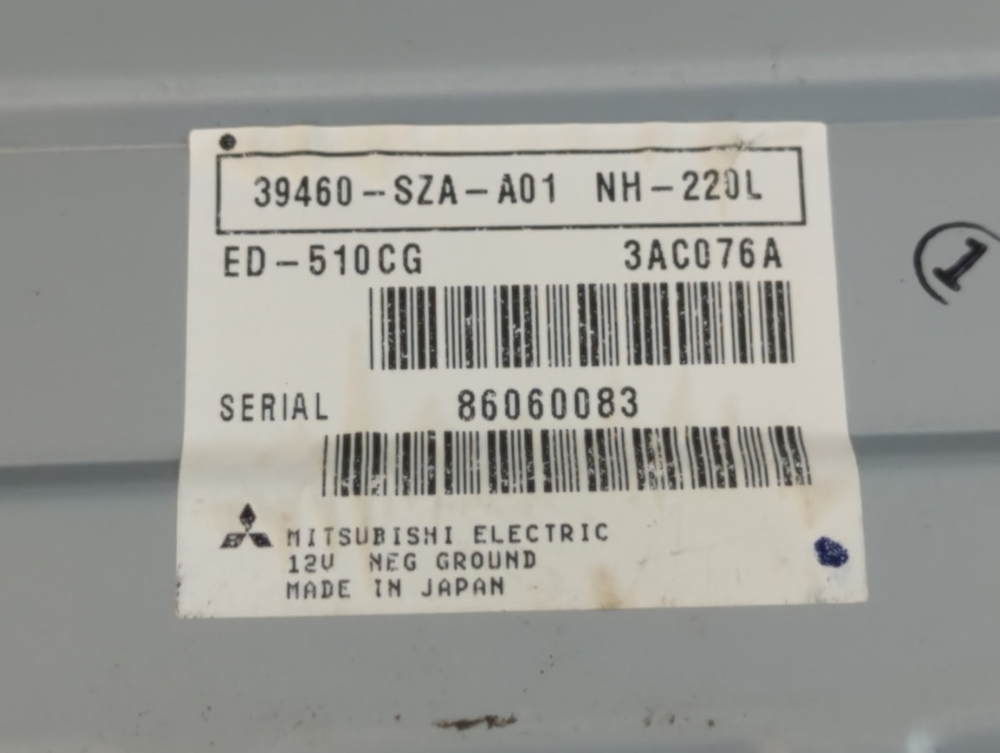 2009-2011 Honda Pilot Radio AM FM Cd Player Receiver Replacement P/N:86060083 NH-220L, 39460-SZA-A01 Fits Fits 2009 2010 201