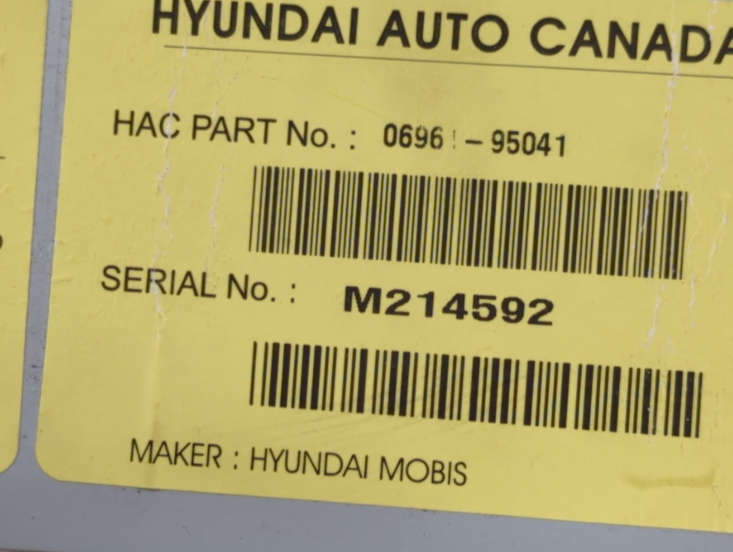 2007-2011 Hyundai Accent Radio AM FM Cd Player Receiver Replacement P/N:06961-95041 Fits Fits 2007 2008 2009 2010 2011 OEM U