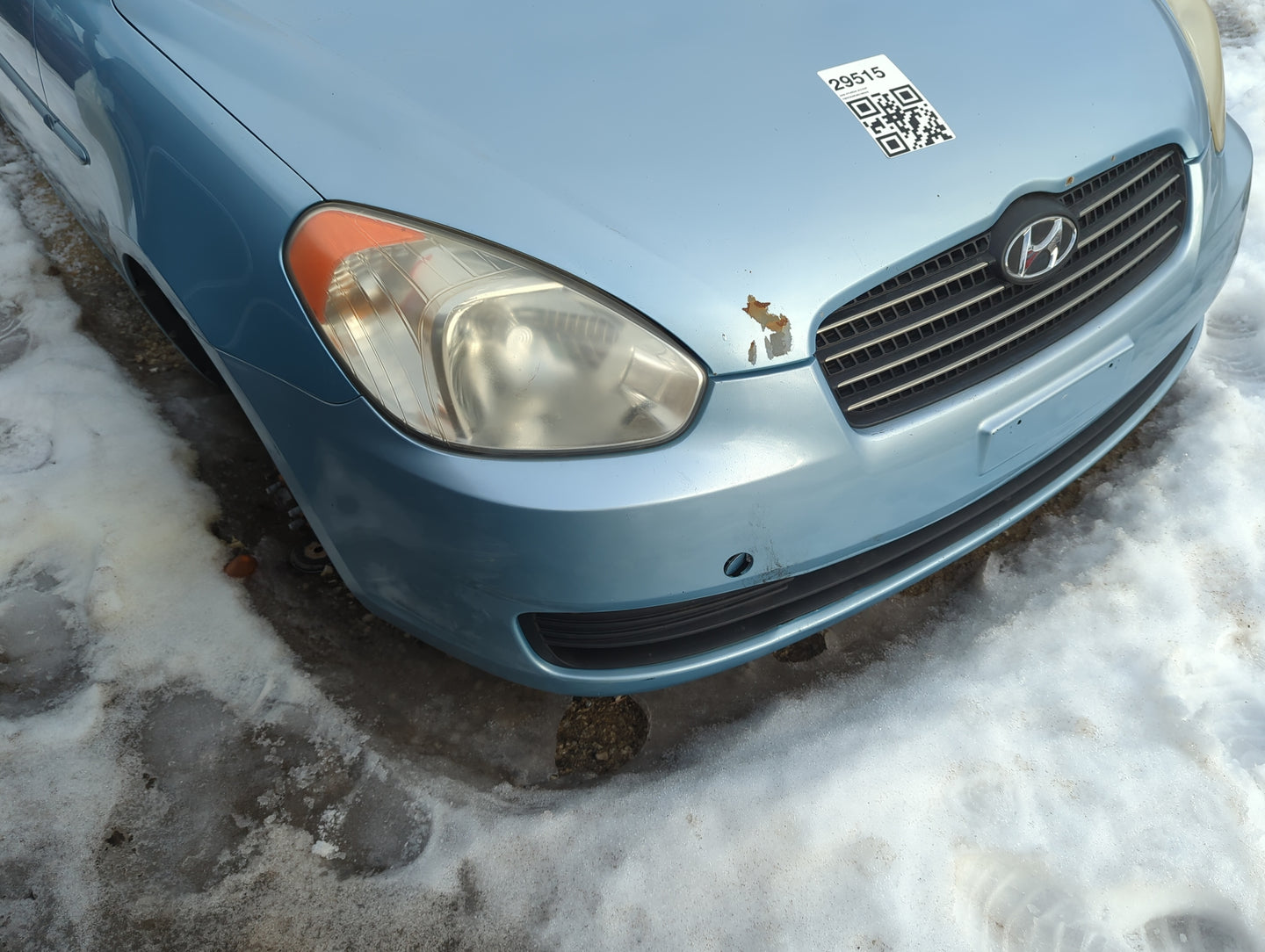 2006-2011 Hyundai Accent Front Bumper - Oem - Oemusedautoparts1.com