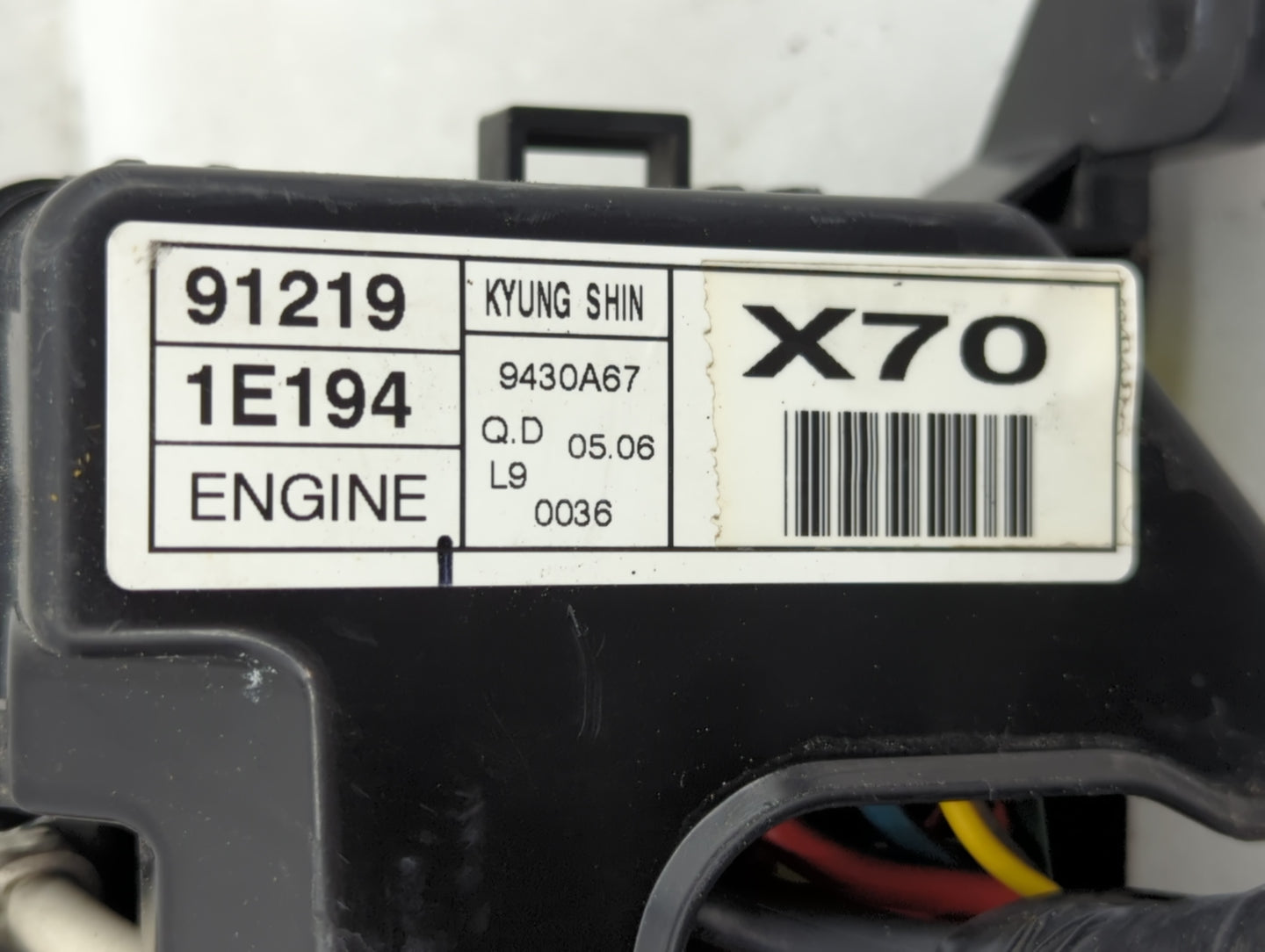 2006-2011 Hyundai Accent Fusebox Fuse Box Panel Relay Module Fits Fits 2006 2007 2008 2009 2010 2011 OEM Used Auto Parts - O