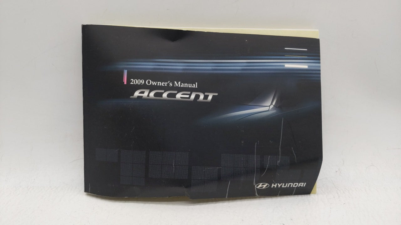 2009 Hyundai Accent Owners Manual Book Guide OEM Used Auto Parts - Oemusedautoparts1.com