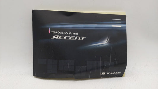 2009 Hyundai Accent Owners Manual Book Guide OEM Used Auto Parts - Oemusedautoparts1.com