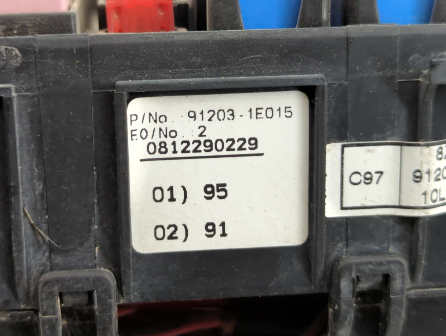 2006-2011 Hyundai Accent Fusebox Fuse Box Panel Relay Module P/N:91203-1E015 91283-1E051 Fits Fits 2006 2007 2008 2009 2010 
