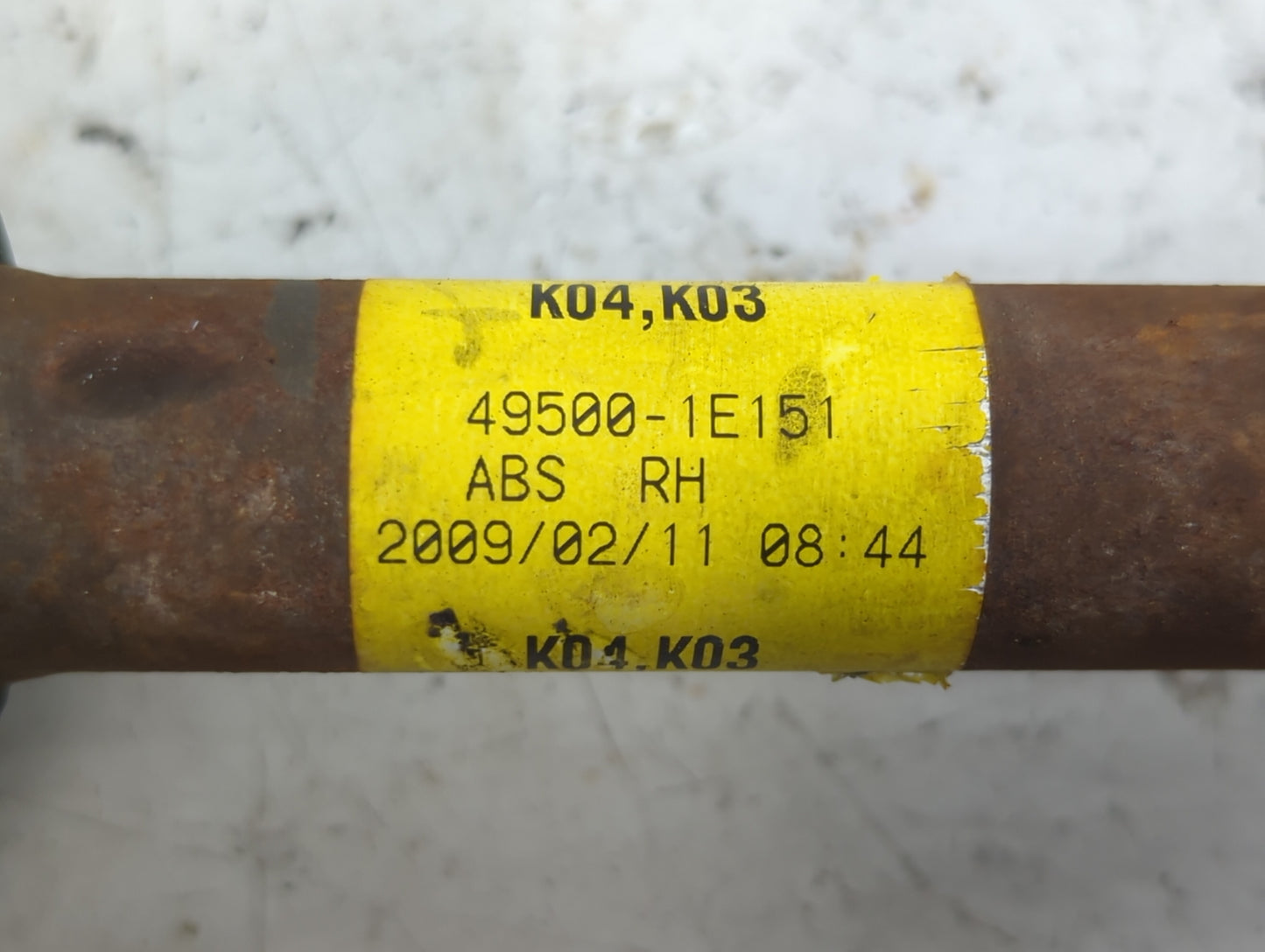 2007-2011 Hyundai Accent Axle Shaft Front Driver Cv C/v - Oemusedautoparts1.com