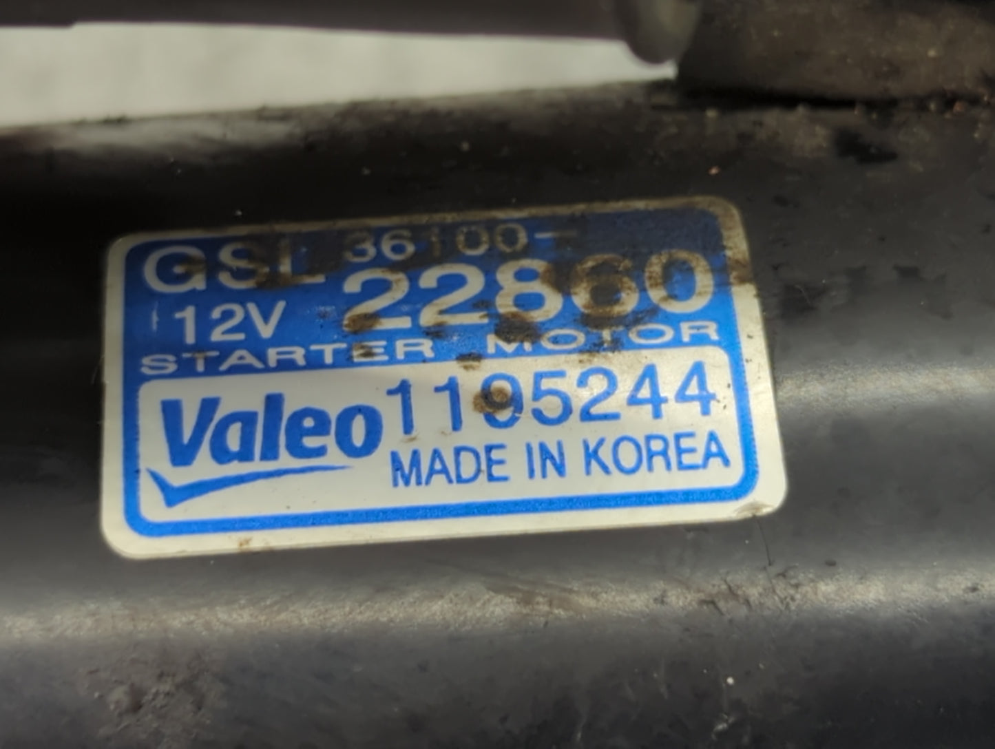 2001-2009 Hyundai Accent Car Starter Motor Solenoid OEM P/N:1195244 36100-22860 Fits OEM Used Auto Parts - Oemusedautoparts1