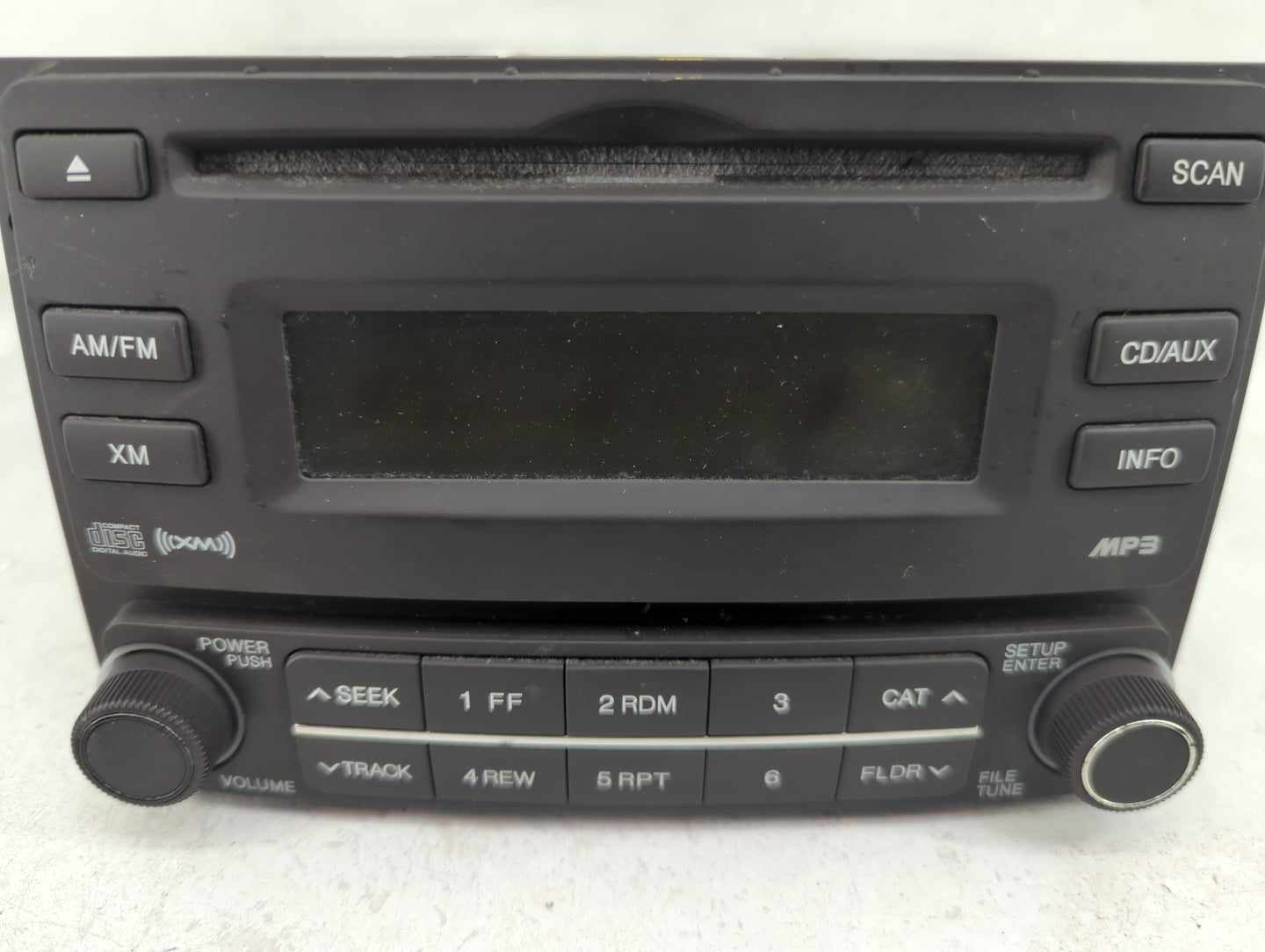 2007-2010 Hyundai Elantra Radio AM FM Cd Player Receiver Replacement Fits Fits 2007 2008 2009 2010 OEM Used Auto Parts - Oem
