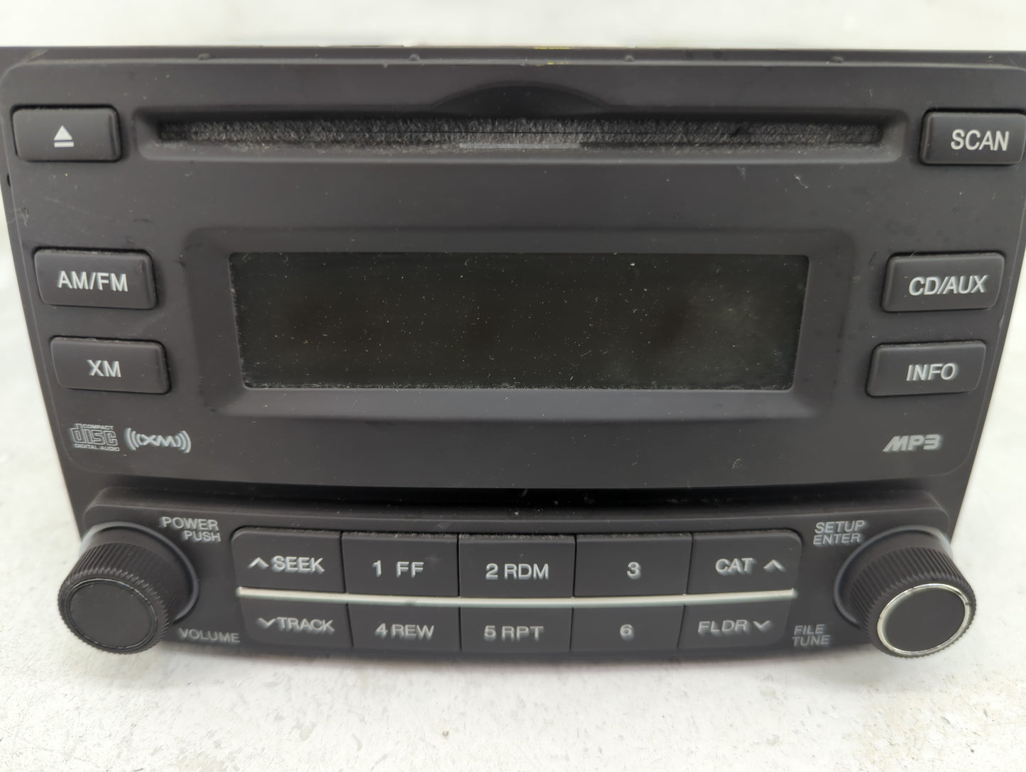 2007-2010 Hyundai Elantra Radio AM FM Cd Player Receiver Replacement Fits Fits 2007 2008 2009 2010 OEM Used Auto Parts - Oem