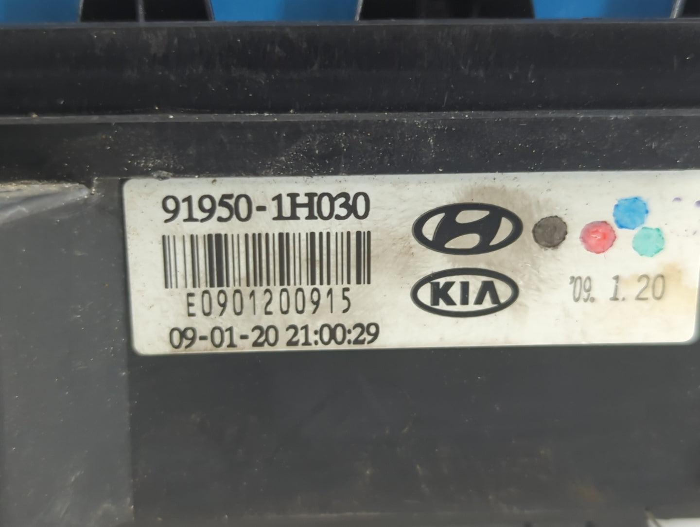 2007-2009 Hyundai Elantra Fusebox Fuse Box Panel Relay Module P/N:E0901200915 91950-1H030 Fits Fits 2007 2008 2009 OEM Used 