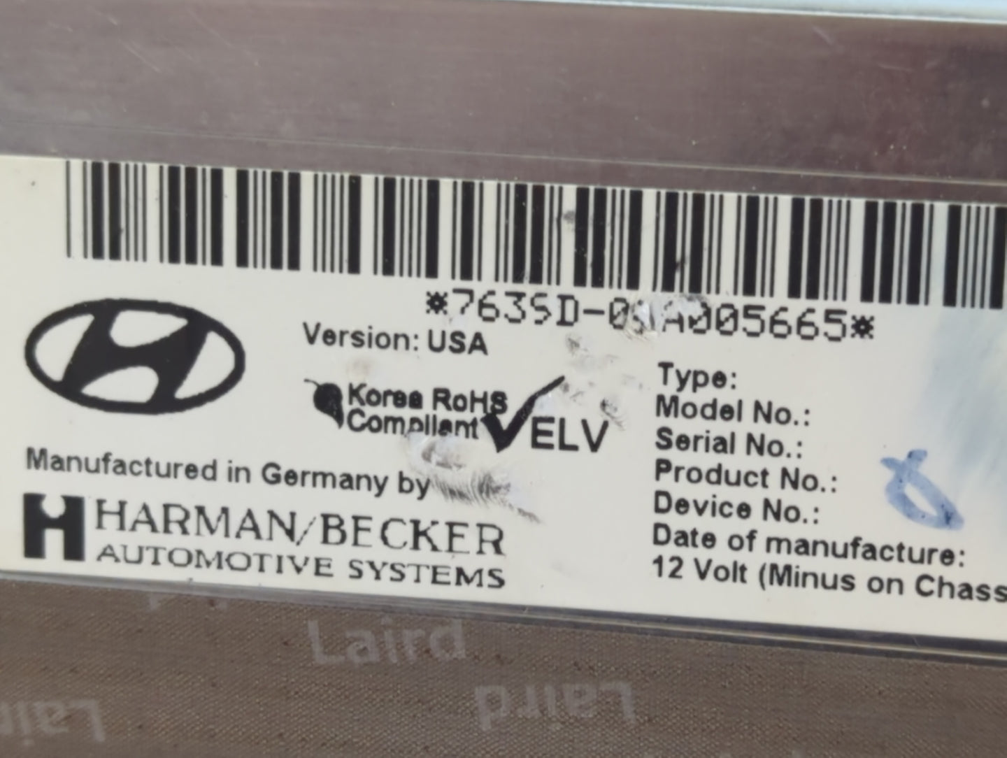 2009 Hyundai Genesis Radio AM FM Cd Player Receiver Replacement P/N:96190-3M150 Fits OEM Used Auto Parts - Oemusedautoparts1