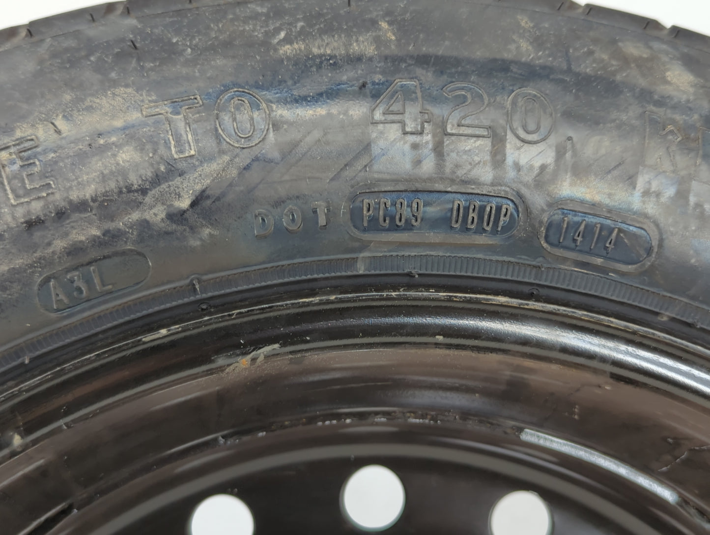 2009-2016 Hyundai Genesis Spare Donut Tire Wheel Rim Oem - Oemusedautoparts1.com