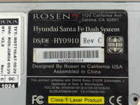 2009 Hyundai Santa Fe Radio AM FM Cd Player Receiver Replacement P/N:DS/DE-HY0910 Fits OEM Used Auto Parts - Oemusedautopart