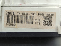 2009 Hyundai Santa Fe Instrument Cluster Speedometer Gauges P/N:94001-0W280 Fits OEM Used Auto Parts - Oemusedautoparts1.com