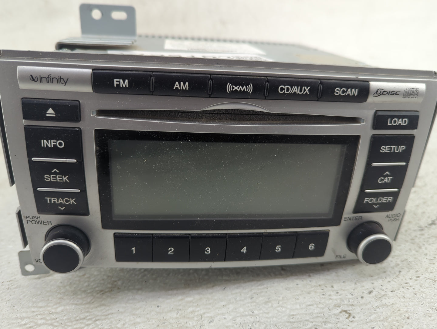 2009 Hyundai Santa Fe Radio AM FM Cd Player Receiver Replacement P/N:96190-0W000 A900 CMLXM QS, 961900W000XX1 Fits OEM Used 