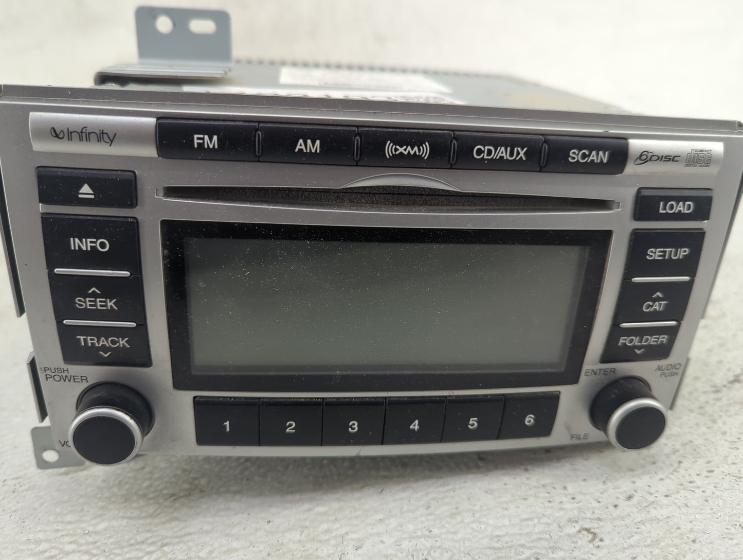 2009 Hyundai Santa Fe Radio AM FM Cd Player Receiver Replacement P/N:96190-0W000 A900 CMLXM QS, 961900W000XX1 Fits OEM Used 