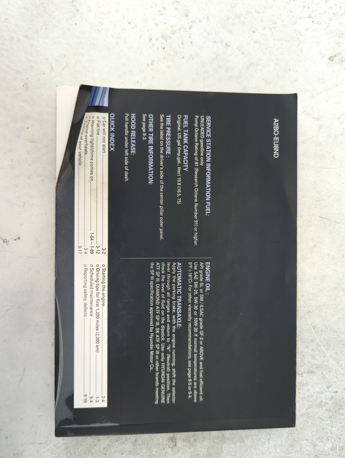 2009 Hyundai Santa Fe Owners Manual Book Guide P/N:A2DH-EU84A A2BO-EU8ND OEM Used Auto Parts - Oemusedautoparts1.com