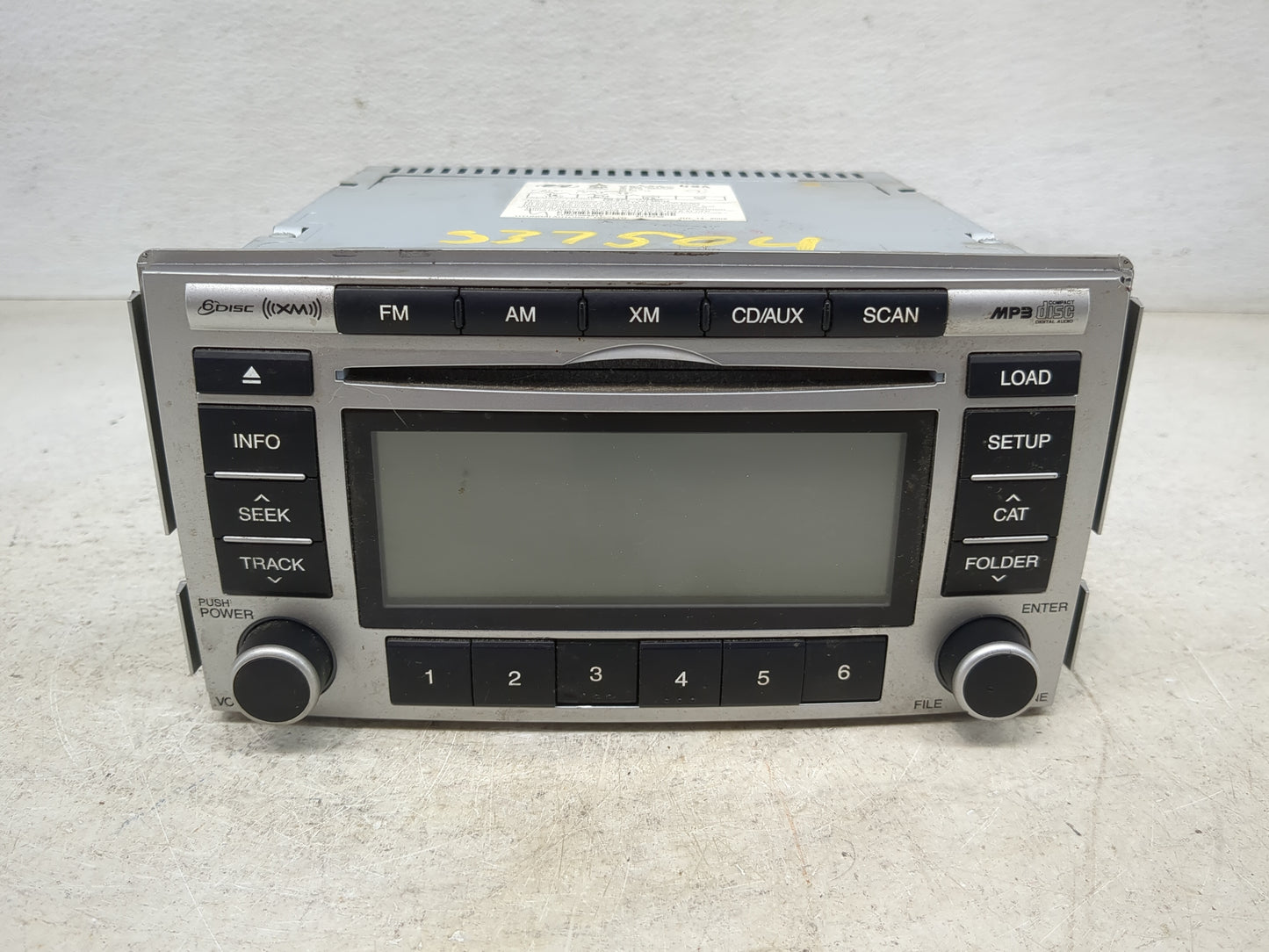 2009 Hyundai Santa Fe Radio AM FM Cd Player Receiver Replacement P/N:961900W000XX1 96190-0W000, A300CMLXMGS Fits OEM Used Au